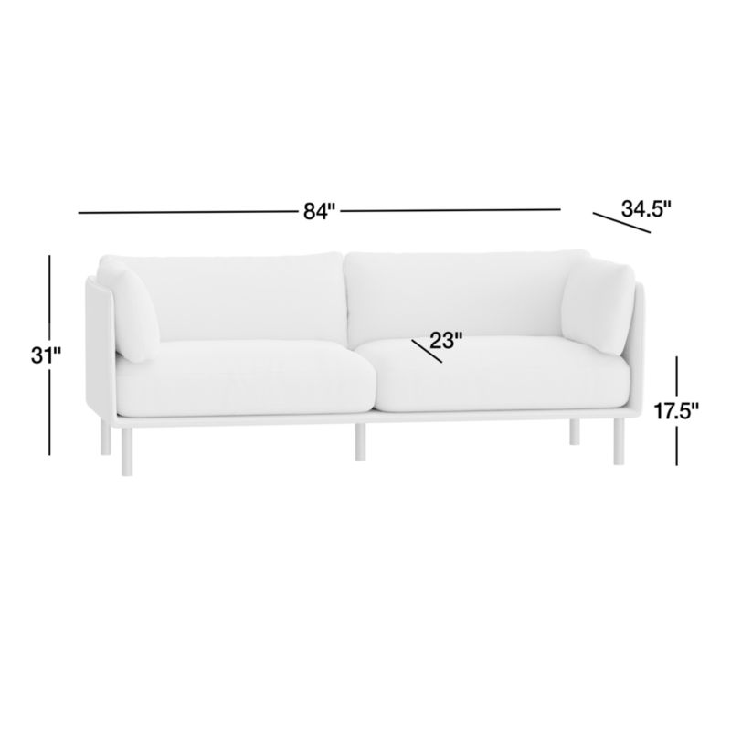 Wells 84" Sofa + Reviews Crate & Barrel Canada
