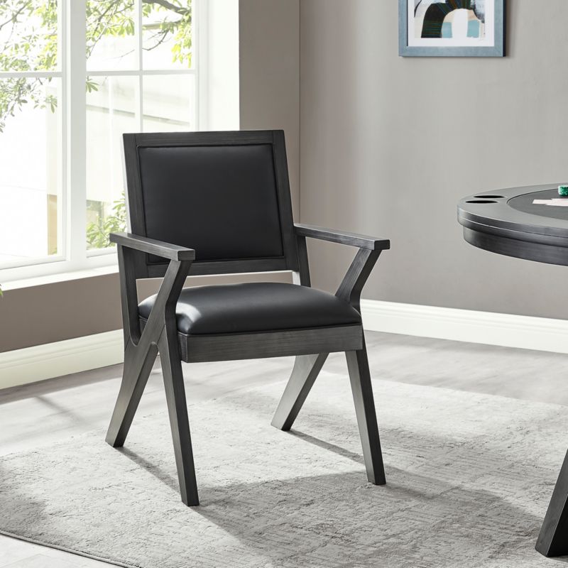 Grey Wash Wood Dining Chair Crate & Barrel