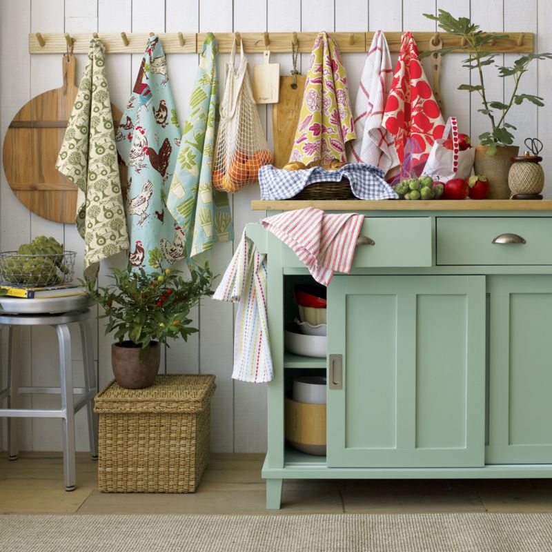 Belmont Mint Kitchen Island + Reviews Crate & Barrel