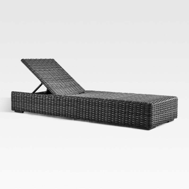 Abaco Resin Wicker Charcoal Grey Outdoor Chaise Lounge + Reviews