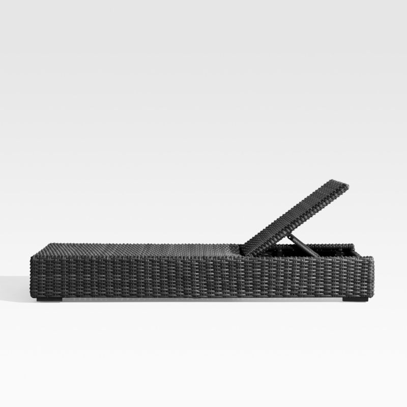 Abaco Resin Wicker Charcoal Grey Outdoor Chaise Lounge + Reviews