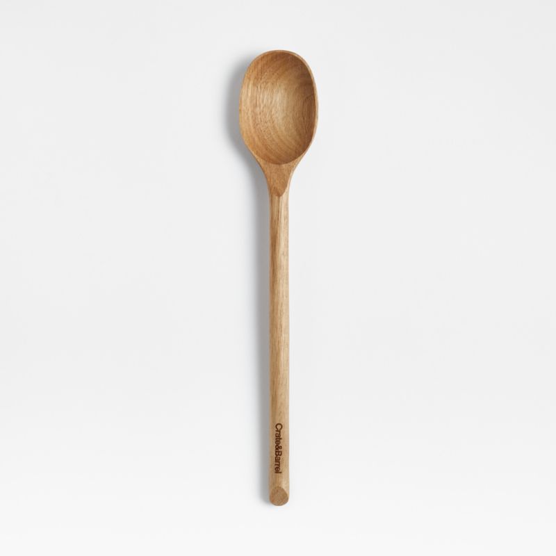 Acacia Wood Serving Spoon + Reviews Crate & Barrel