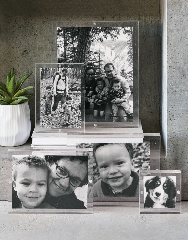 Acrylic 4x6 Block Tabletop Picture Frame + Reviews Crate & Barrel
