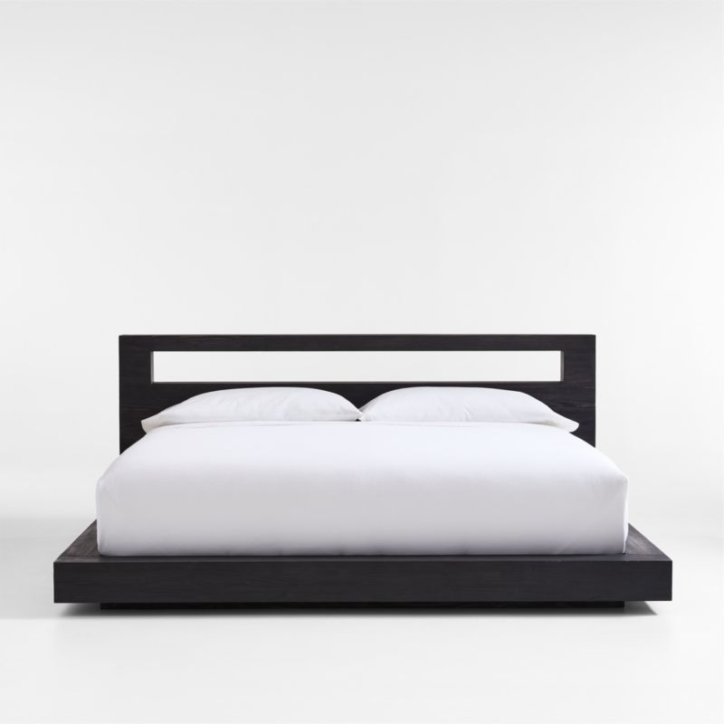 Adia Black Wood Platform King Bed by Leanne Ford + Reviews Crate