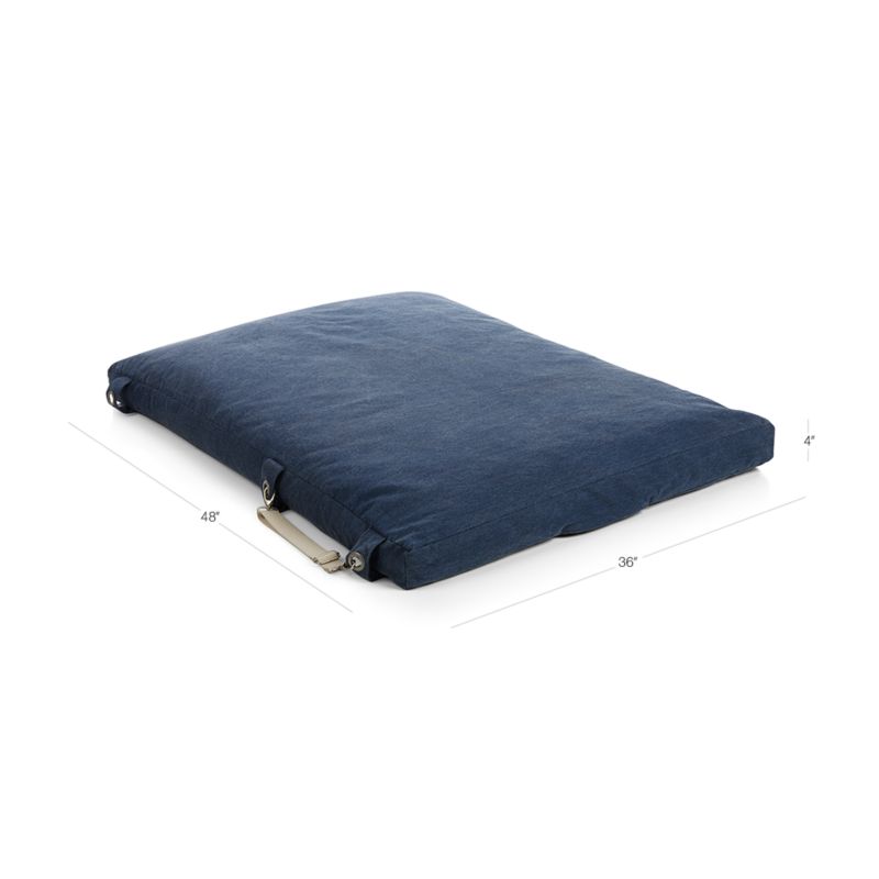 Kids Blue Bean Bag Bed Chair + Reviews Crate & Kids