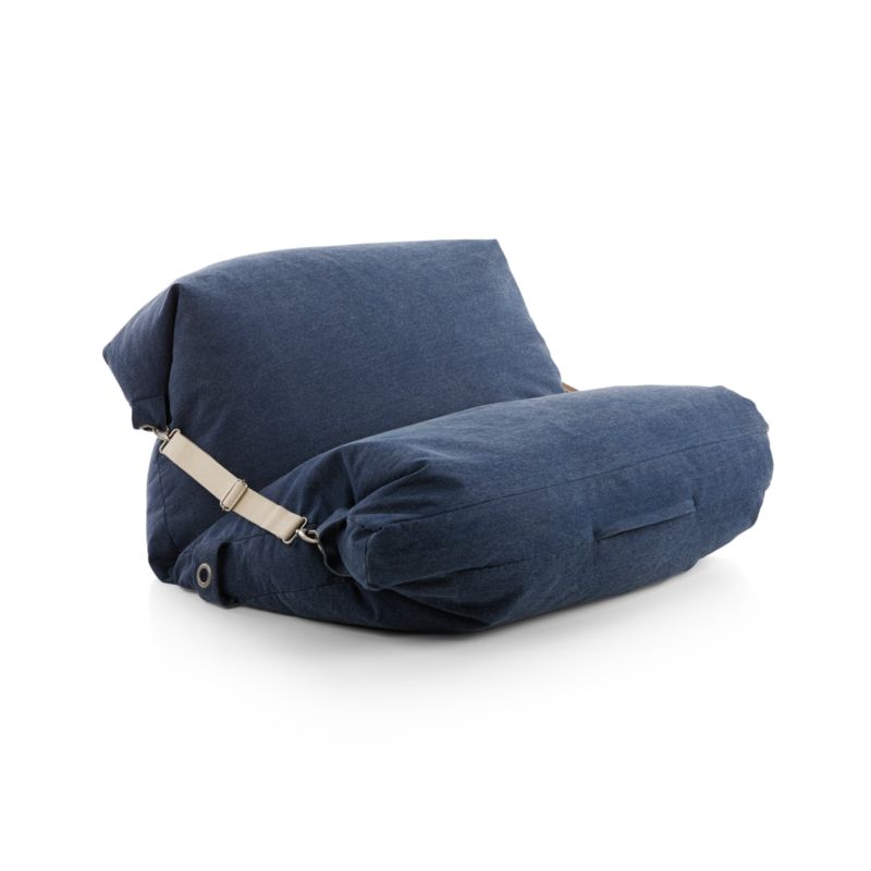 Kids Blue Bean Bag Bed Chair + Reviews Crate & Kids Canada