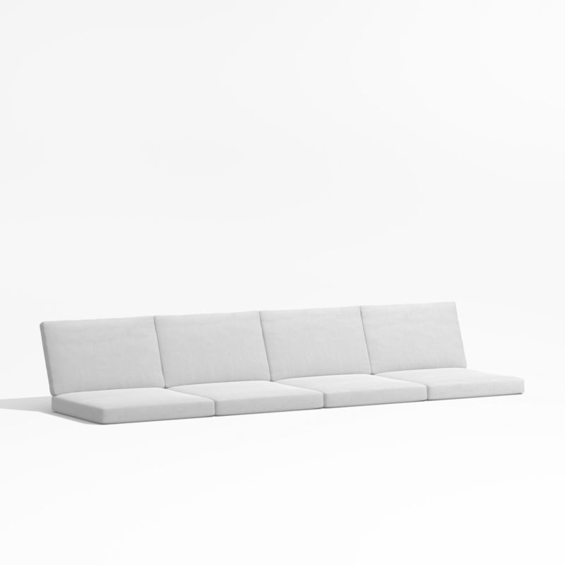 Alfresco White Sunbrella 2Piece Outdoor Sofa Cushions + Reviews