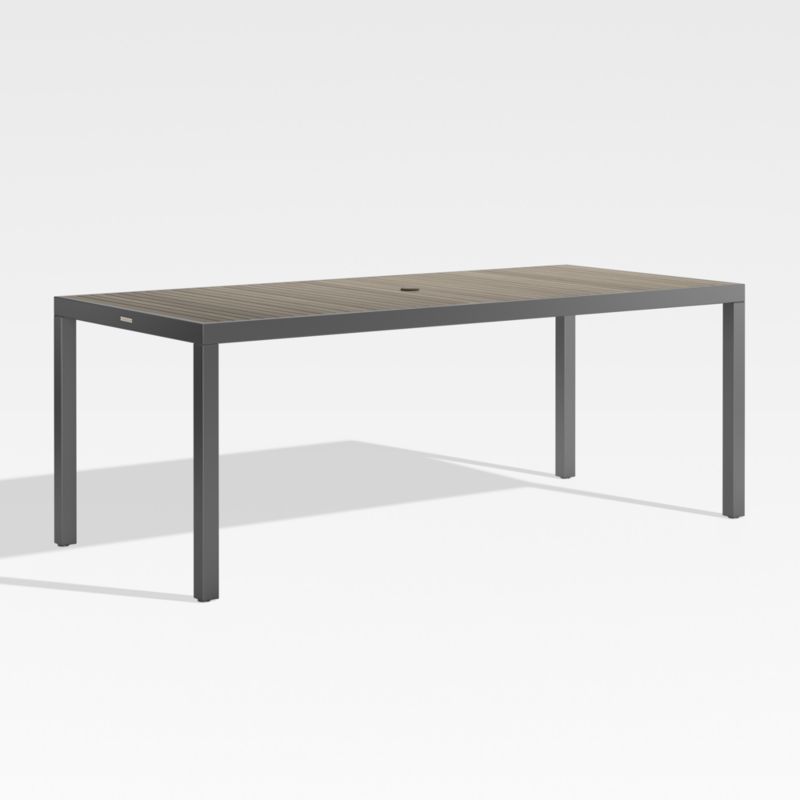 Alfresco II Grey Rectangular Outdoor Dining Table + Reviews | Crate