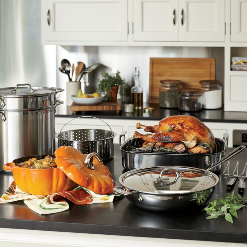 AllClad Stainless Steel 12 qt. Multipot with Perforated Insert and