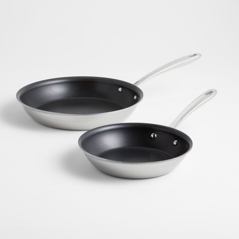AllClad d3 Curated NonStick Frying Pans, Set of 2 8" and 10