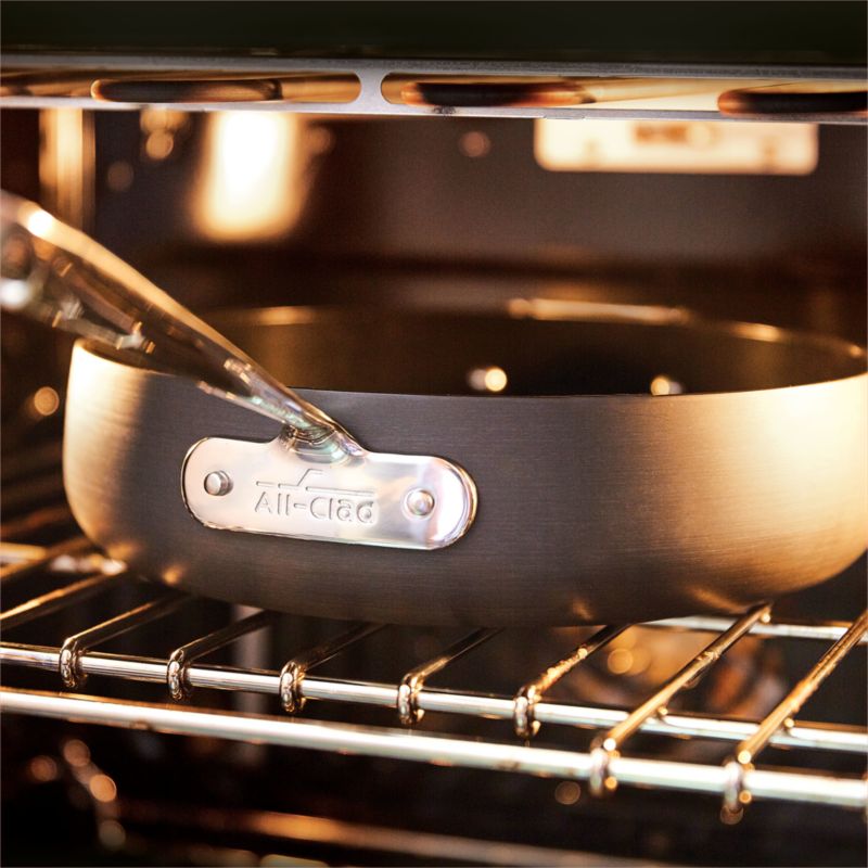 AllClad HA1 HardAnodized NonStick 4Qt. Saute Pan with Lid + Reviews
