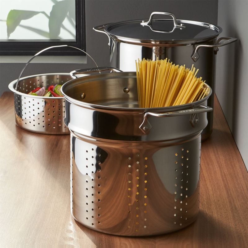 AllClad Stainless Steel 12 qt. Multipot with Perforated Insert and