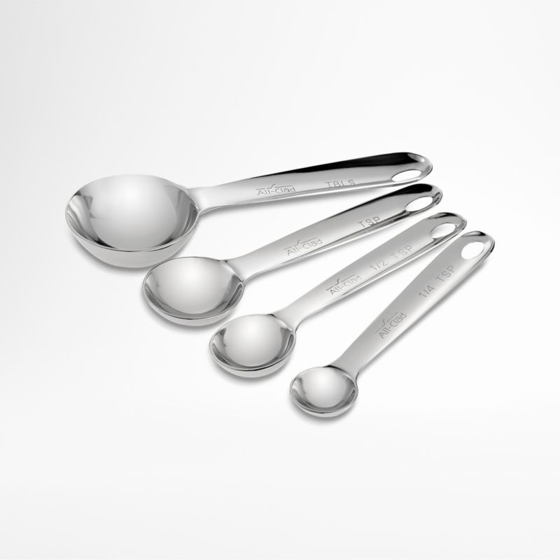 AllClad Stainless Steel Measuring Spoons + Reviews Crate & Barrel