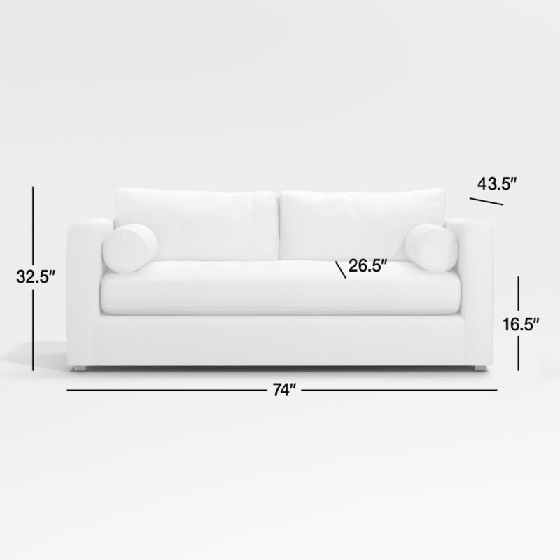 Aris Apartment Deep TrackArm Sofa + Reviews Crate & Barrel