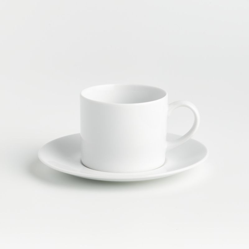 White Coffee Cup and Saucer + Reviews Crate & Barrel Canada