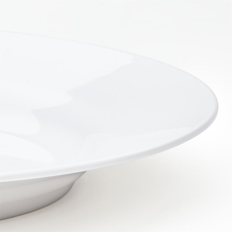 Aspen Rimmed Melamine Dinner Plate + Reviews Crate & Barrel