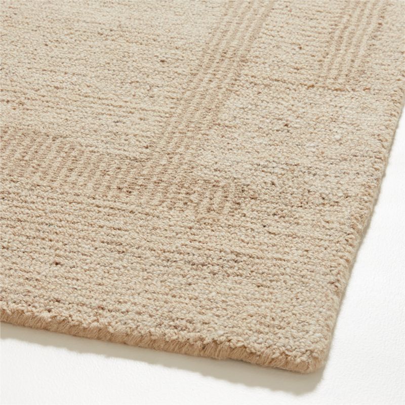 Athens Wool HandTufted Sand Brown Area Rug 6'x9' + Reviews Crate