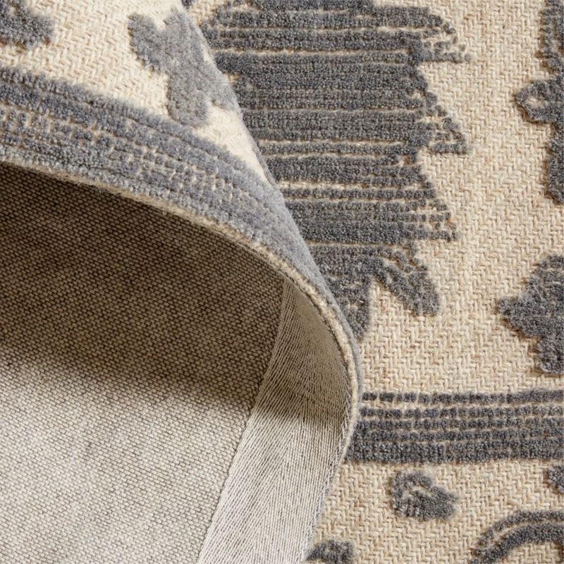 Avalon Wool HandKnotted Light Grey Area Rug 6'x9' + Reviews Crate