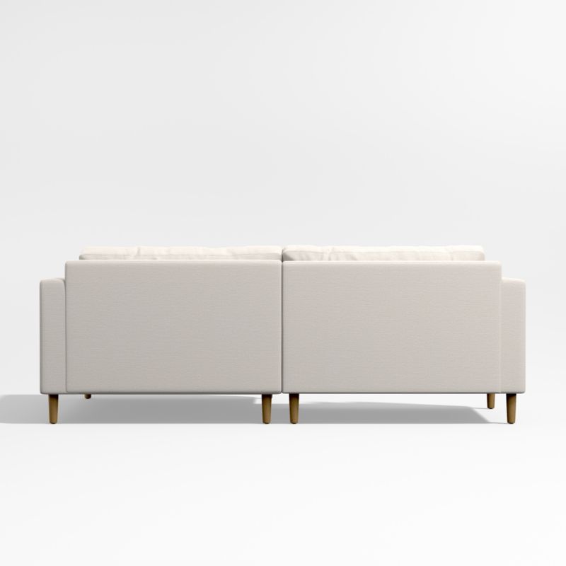 Avondale Wood Leg 2Piece Right Arm Small Chaise Sectional Sofa