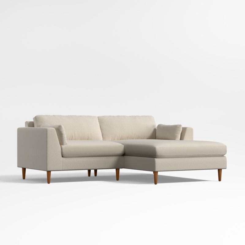 Avondale 2Piece Chaise Sectional Sofa Crate & Barrel Canada