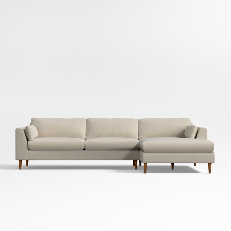 Avondale 2Piece Chaise Sectional Sofa Crate & Barrel Canada