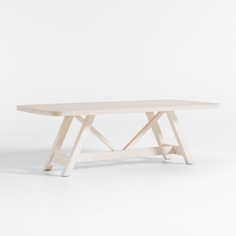 Aya 94" Whitewash Wood Dining Table by Leanne Ford + Reviews Crate