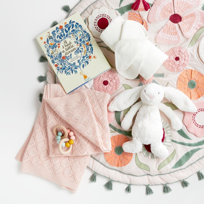 Pink & White Baby Shower Gift Set Crate and Barrel Canada