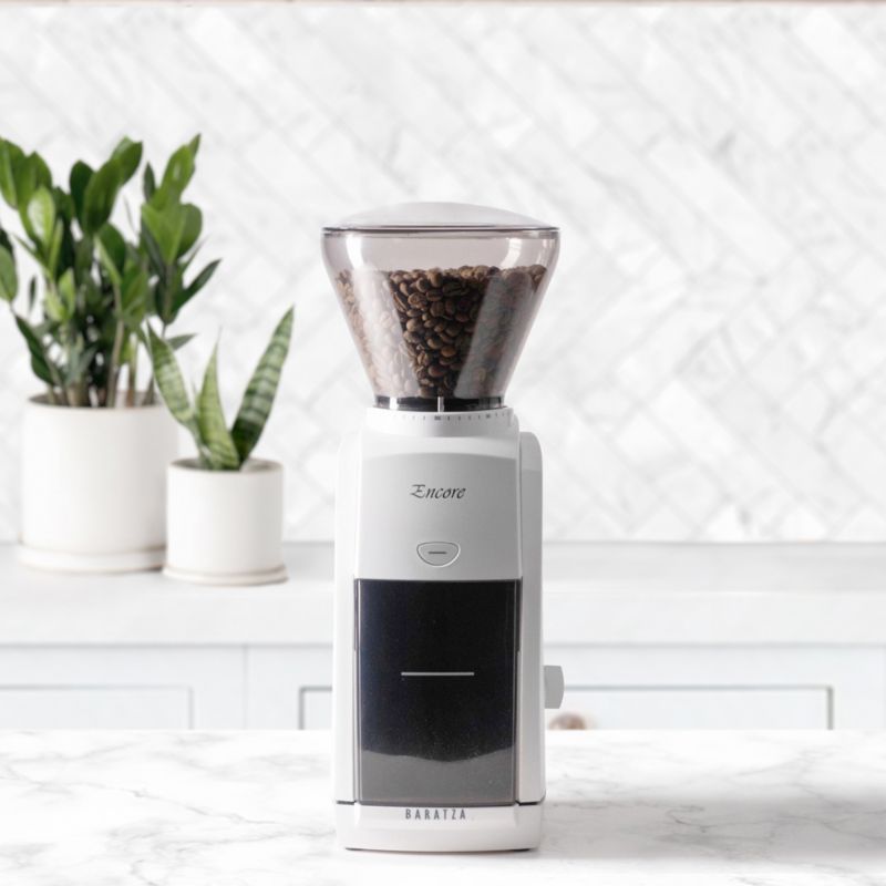 Baratza Encore White Coffee Grinder + Reviews Crate & Barrel Canada