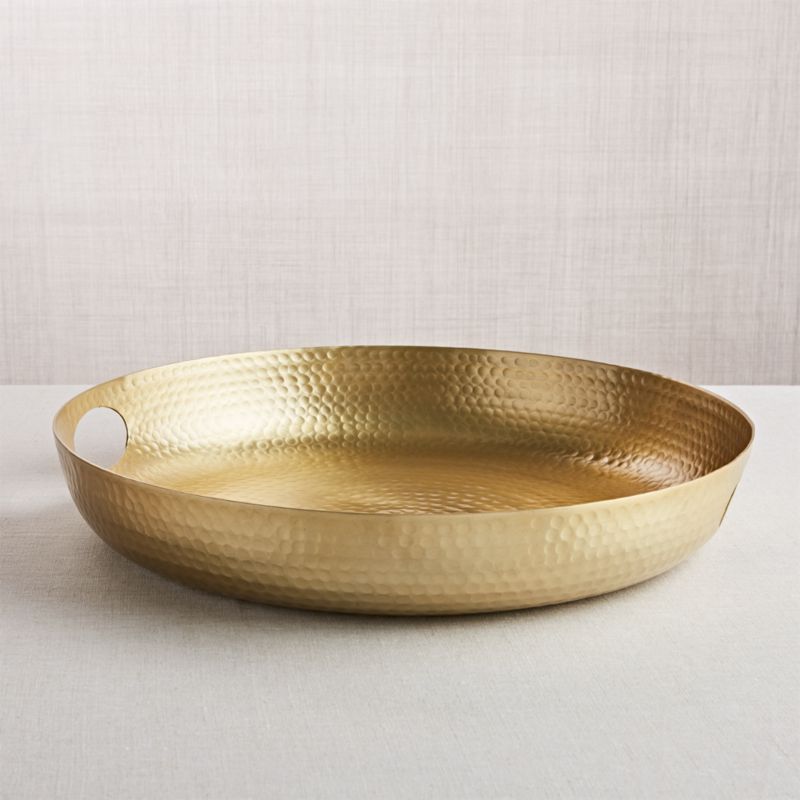 Bash Gold Tray + Reviews Crate and Barrel