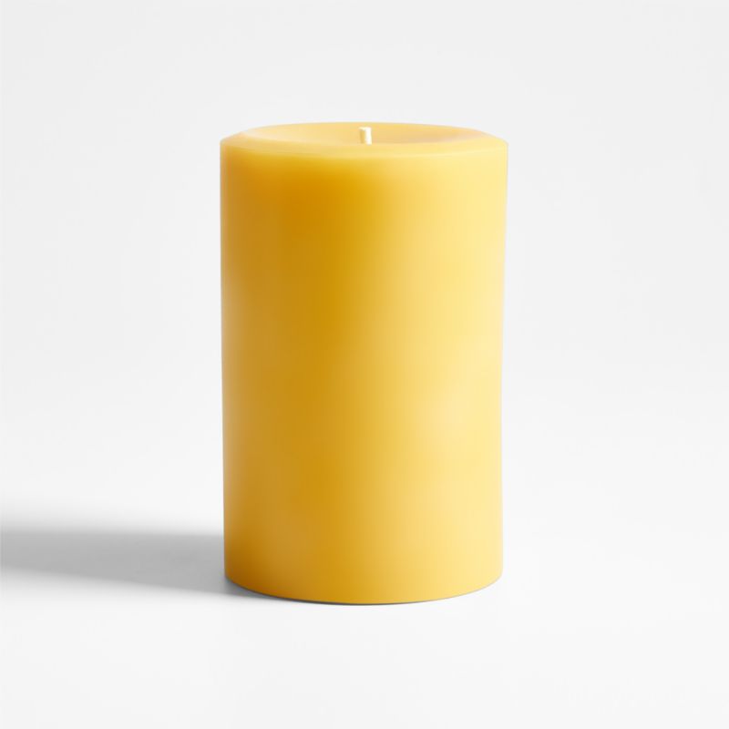 4"x6" Beeswax Pillar Candle Crate & Barrel