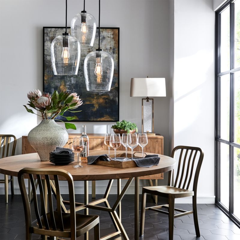 Hayes 60" Round Acacia Dining Table + Reviews Crate & Barrel