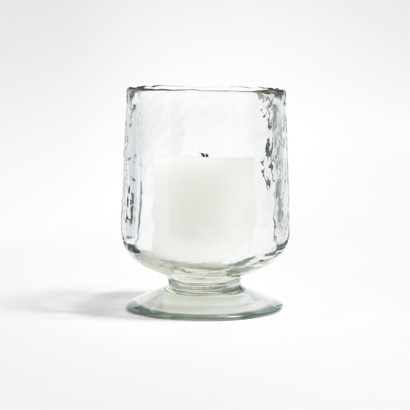 Bergen Small Glass Hurricane Candle Holder + Reviews Crate & Barrel