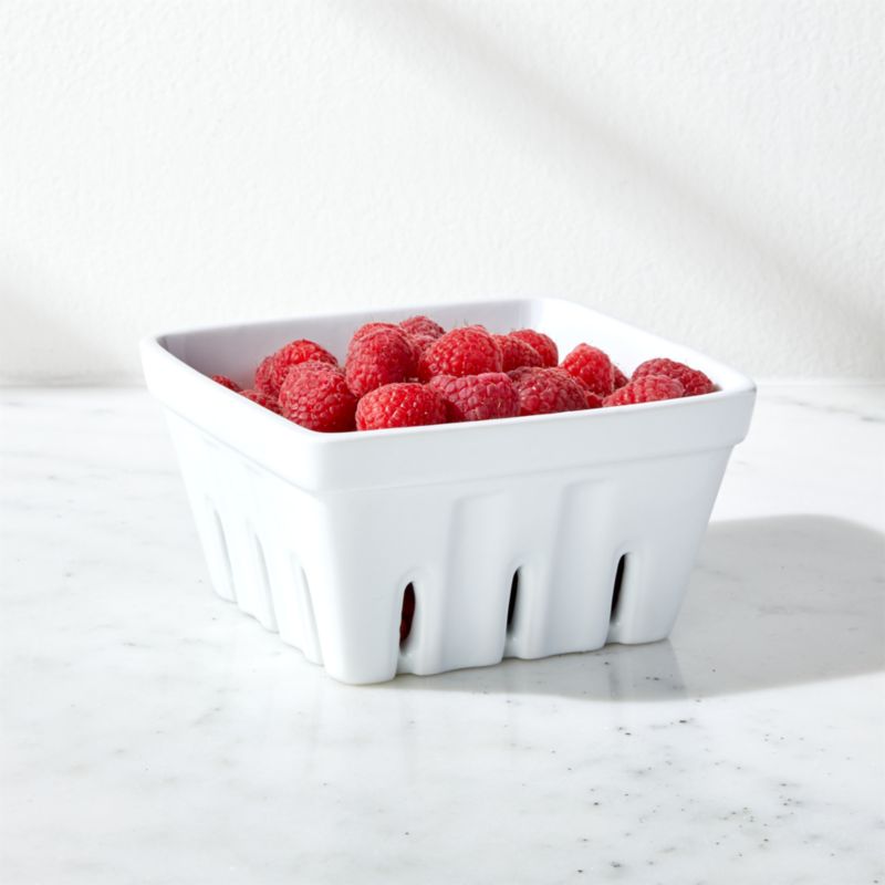 White Berry Basket Colander + Reviews Crate & Barrel Canada