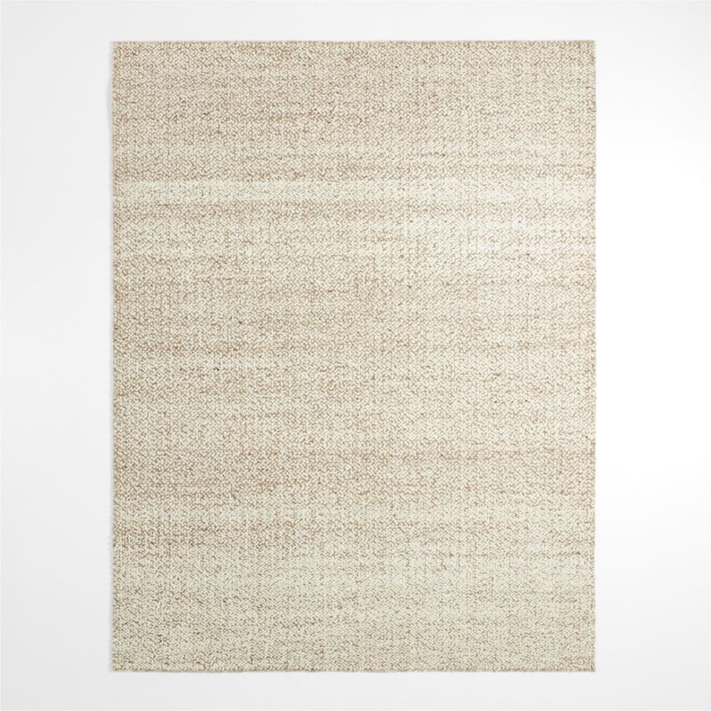 Big Sur Wool Handwoven Brown Area Rug 6'x9' + Reviews Crate & Barrel