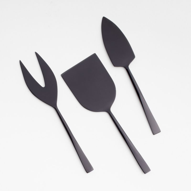 Black Cheese Knives, Set of 3 + Reviews Crate & Barrel Canada