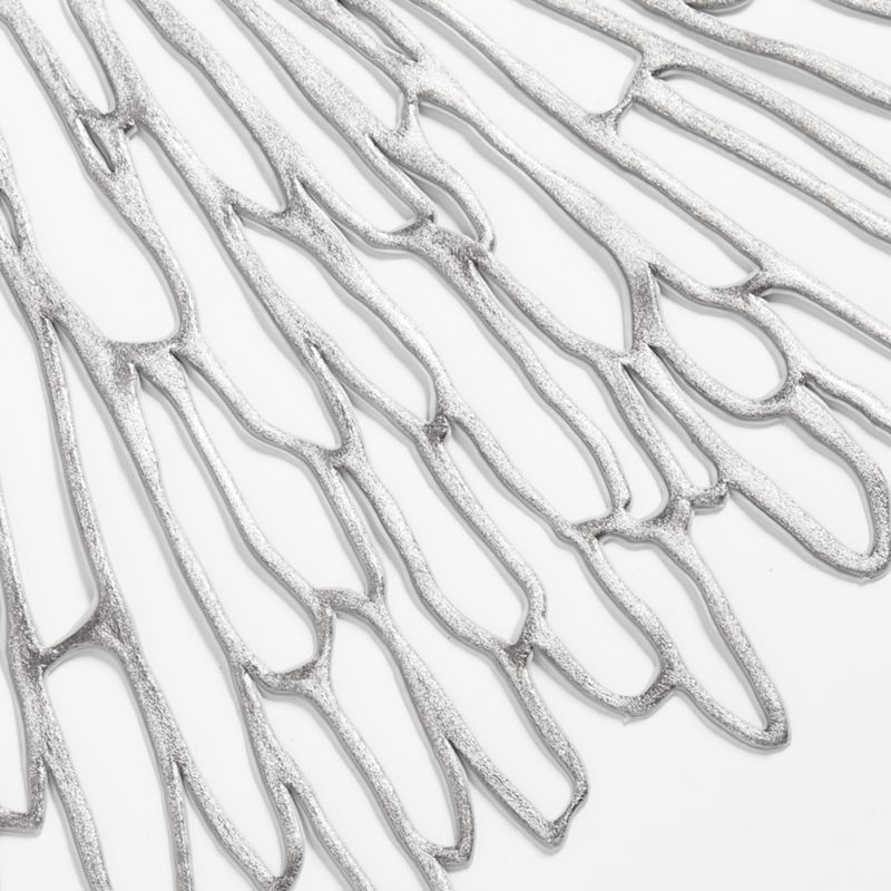 Chilewich Rectangular Bloom Gunmetal Vinyl Placemat + Reviews Crate