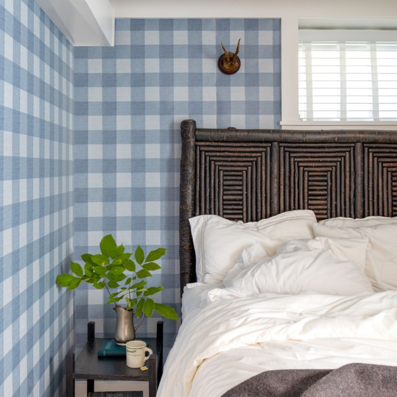 Chasing Paper Blue Gingham Peel and Stick Wallpaper 2'x8' + Reviews