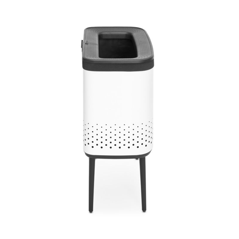 Brabantia Bo 60Liter White Metal Laundry Hamper + Reviews Crate & Barrel