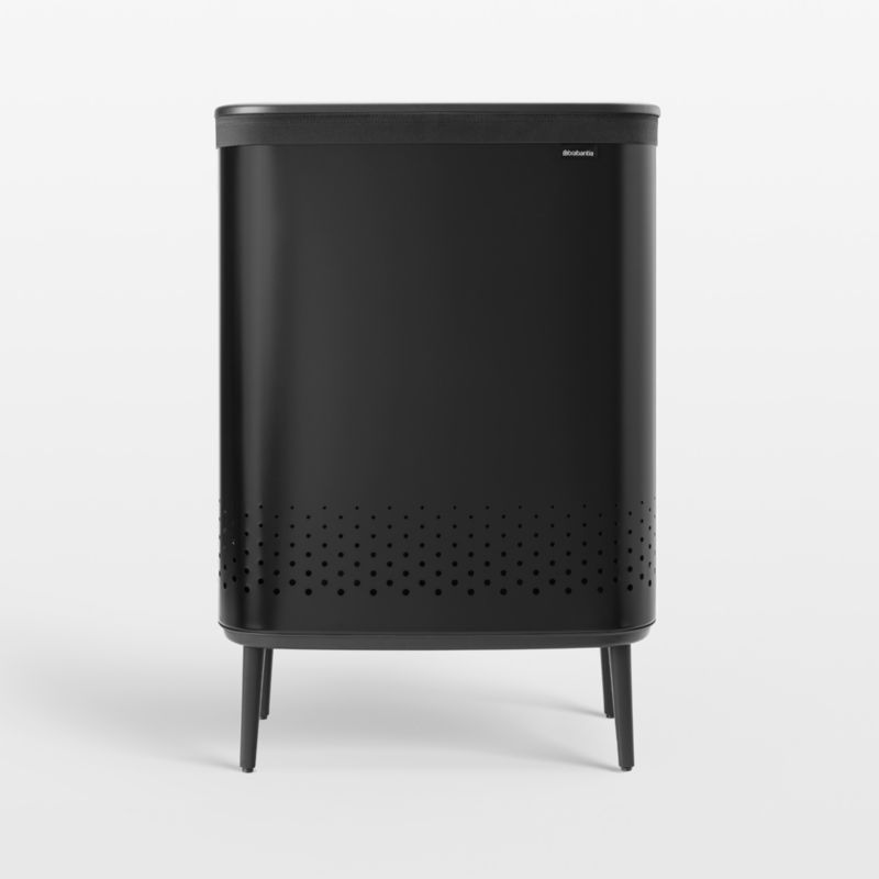Brabantia Bo 45Liter Black Metal Divided Laundry Hamper + Reviews