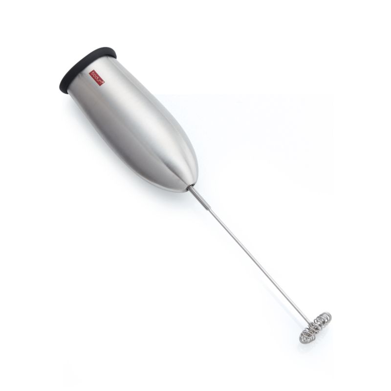 Bodum Schiuma Milk Frother Stainless Steel + Reviews Crate & Barrel