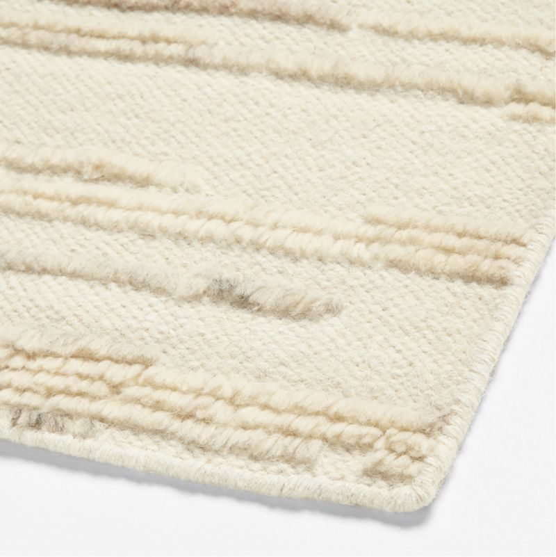 Bozeman Wool Textured Light Tan Area Rug 8'x10' + Reviews Crate & Barrel