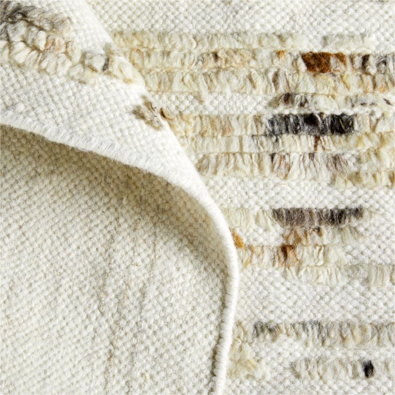 Bozeman Wool Textured Taupe Area Rug 9'x12' + Reviews Crate & Barrel