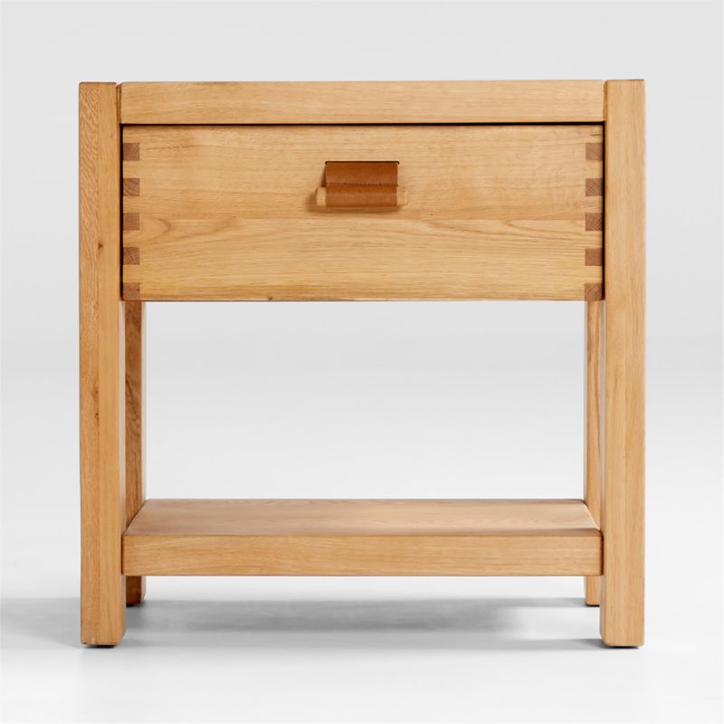 Bremond Oak Nightstand + Reviews Crate & Barrel