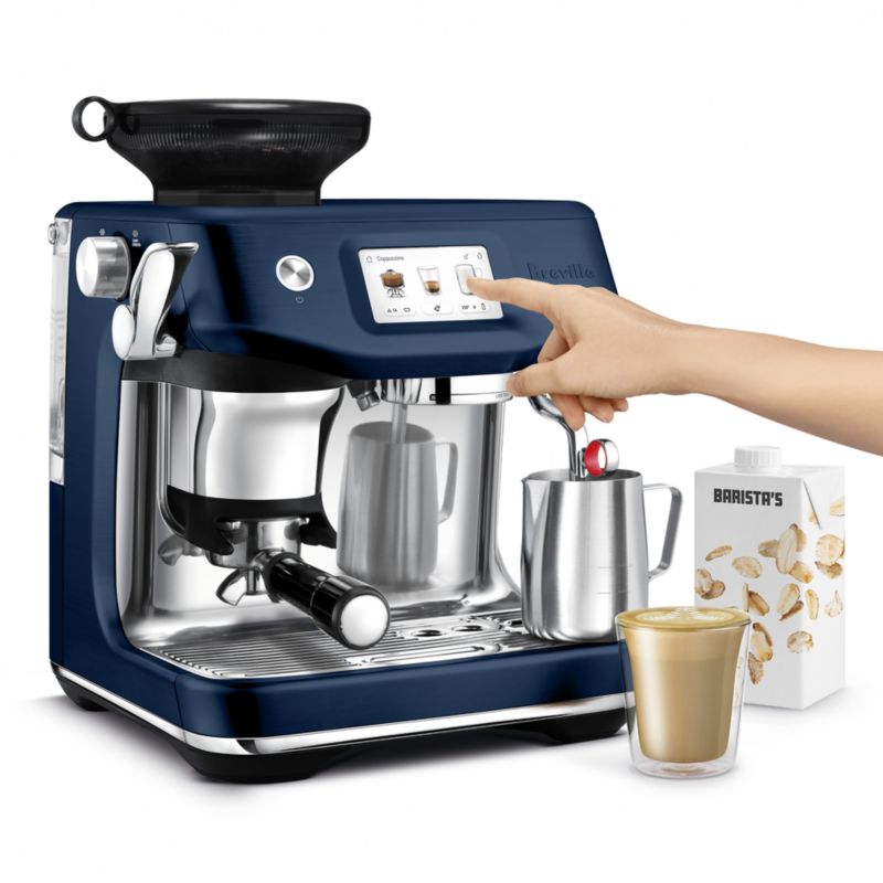 Breville Barista Touch Impress Damson Blue Espresso Machine + Reviews