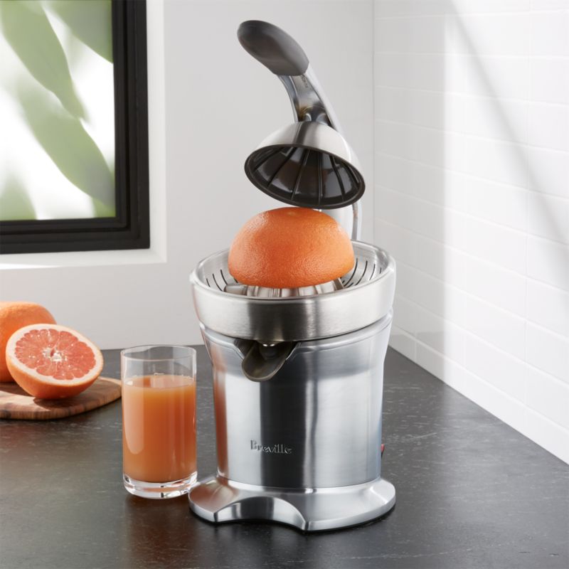 Breville DieCast Brushed StainlessSteel Electric Citrus Press Citrus