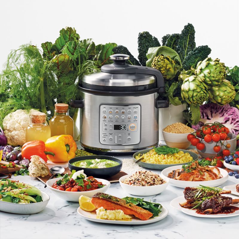 Breville the Fast Slow GO Pressure Cooker Crock Pot + Reviews Crate