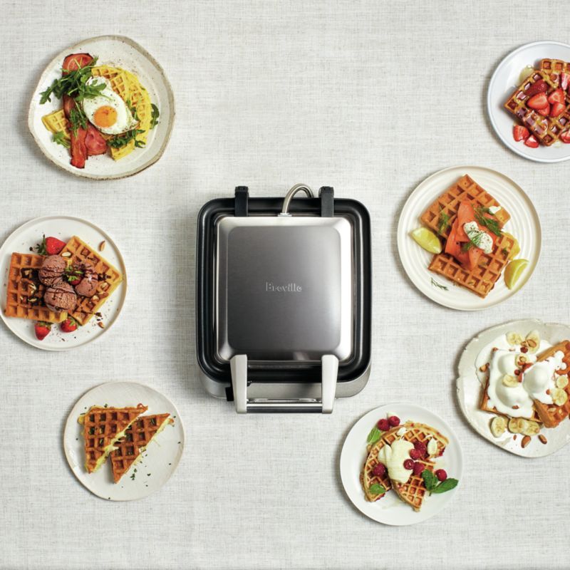 Breville 4Slice Smart Waffle Maker + Reviews Crate & Barrel