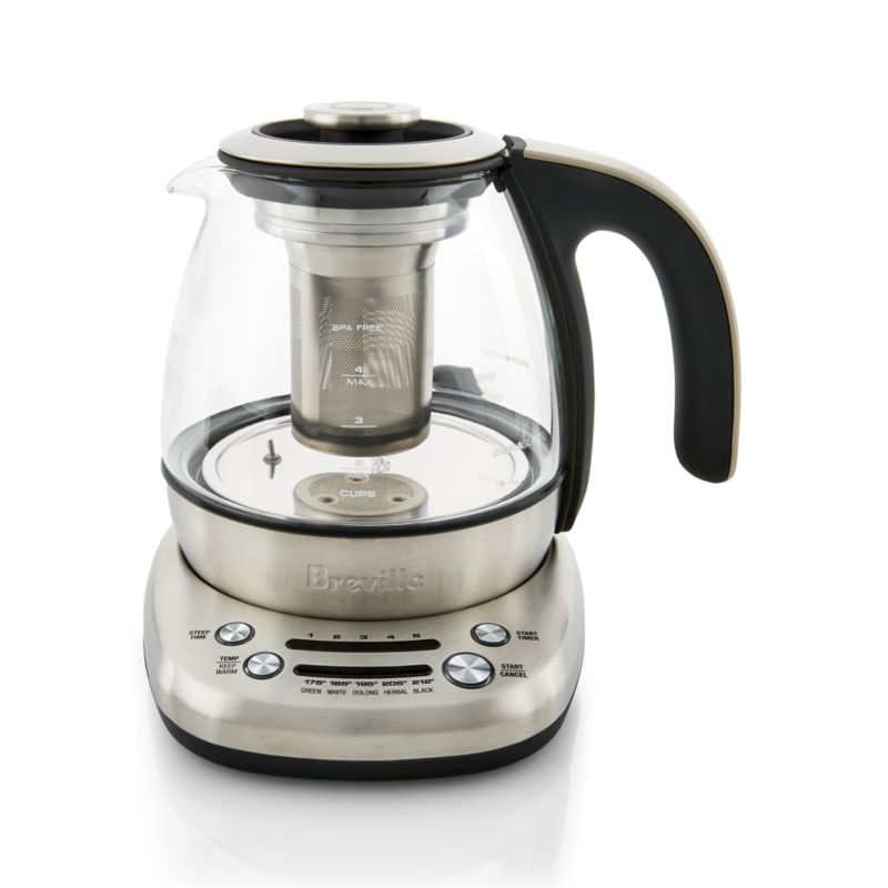 Breville the Smart Electric Tea Infuser Compact + Reviews Crate & Barrel