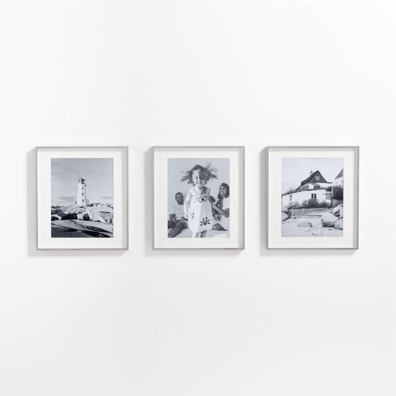 3Piece Brushed Silver 11x14 Gallery Wall Picture Frame Set + Reviews