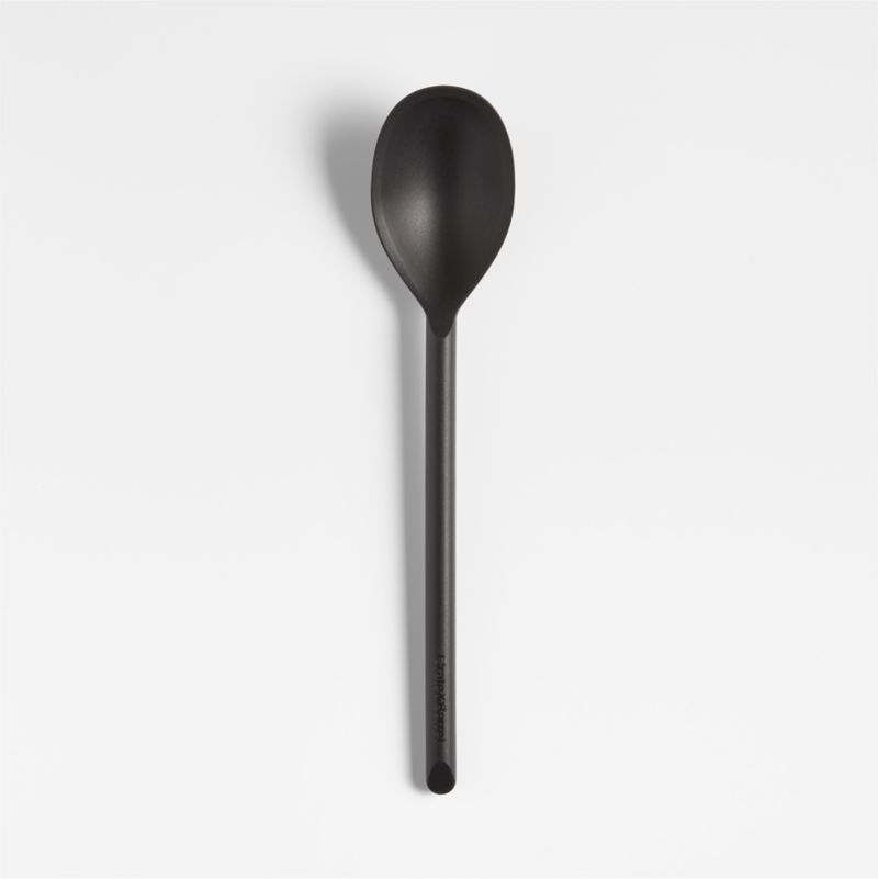 Crate & Barrel Black Silicone Deep Spoon + Reviews Crate & Barrel